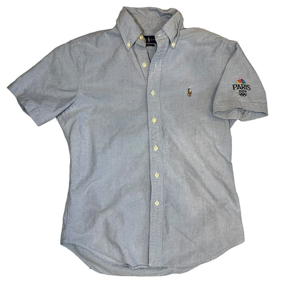 Polo Ralph Lauren Short Sleeve Oxford Youth Size XS TP Colored Pony Paris 2024